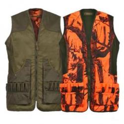 Gilet de chasse réversible Percussion Savane Camo Blaze Vert