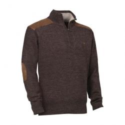 Pull de chasse col zippé Verney Carron Fox Marron