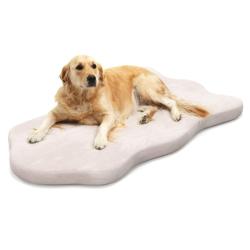 Grand lit pour chien en mousse &agrave; m&eacute;moire avec housse amovible et fond antid&eacute;rapant coussin orthop&eacute;d