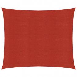 Voile d'ombrage 160 g/m² 2 x 2 m PEHD rouge 02_0009252