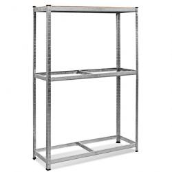 Etagère de rangement à 3 niveaux stockage pour pneus rayonnage pour 8 pneus en acier et MDF 120 x 4