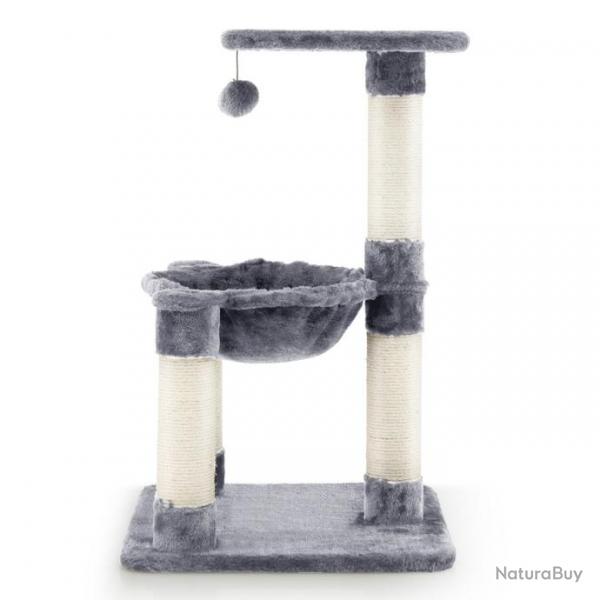 Arbre  chat avec griffoir de sisal hamac confortable balle suspendue  jouer grande plate-forme 40