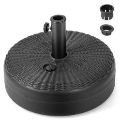 Pied de parasol pour parasol diamètre 38 mm - 48 mm socle parasol extérieur en hdpe rempli de 30 kg