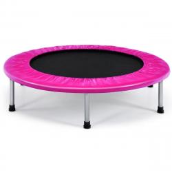 Trampoline de fitness pliable diamètre 95,5 cm pour intérieur et extérieur pour adultes et enfants