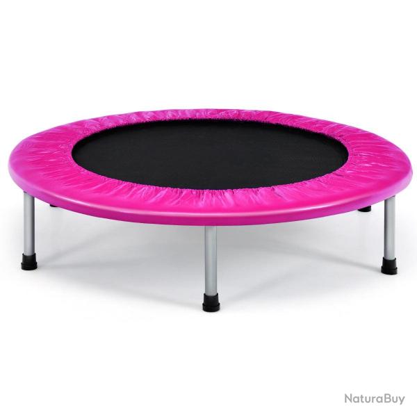 Trampoline de fitness pliable diamtre 95,5 cm pour intrieur et extrieur pour adultes et enfants