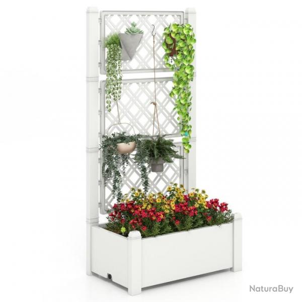 Jardinire avec treillis  3 hauteurs  arrosage automatique lit de jardin surlev avec indicateur