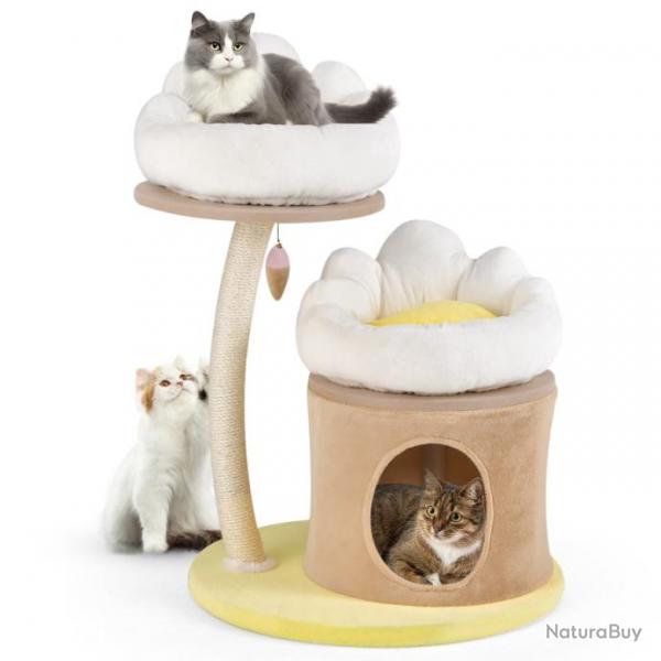 Arbre  chat de 83 cm tour  chat intrieur  plusieurs niveaux avec condo poteau  gratter en sisa