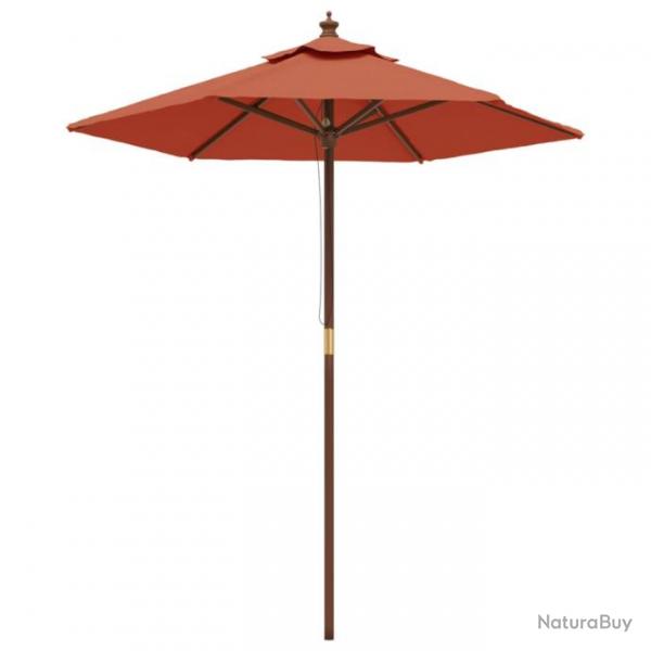 Parasol de jardin avec mt en bois terre cuite 196 x 231 cm 02_0008362