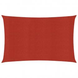 Voile d'ombrage 160 g/m² 2 x 3 m PEHD rouge 02_0009254