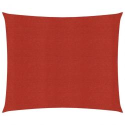 Voile d'ombrage 160 g/m² 2,5 x 3 m PEHD rouge 02_0009247