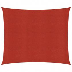 Voile d'ombrage 160 g/m² 2,5 x 3 m PEHD rouge 02_0009247