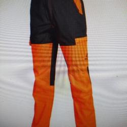 Somlys pantalon vert/fluo orange enfant