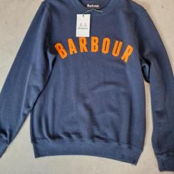 BARBOUR SWEAT CREW LOGO