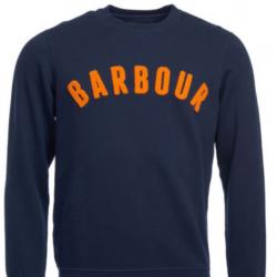 BARBOUR SWEAT CREW LOGO