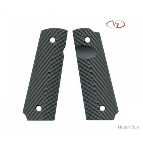 VZ Grips - Poigne pour 1911 modle Operators II - Profil Slim - Steel Grey