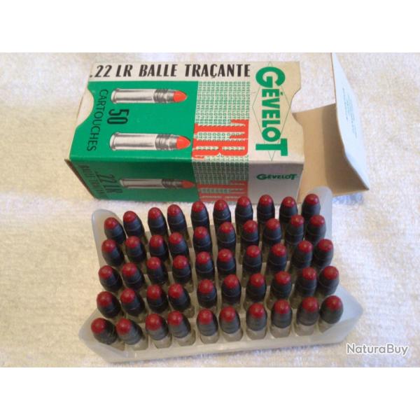 UNE BOTE DE 50 munitions 22 LR TRAANT GEVELOT