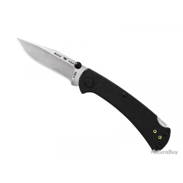 BEL1146 COUTEAU PLIANT BUCK KNIVES 112 SLIM PRO TRX G10 NOIR NEUF