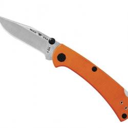 BEL1147 COUTEAU  PLIANT BUCK KNIVES 112 SLIM PRO TRX G10 ORANGE NEUF