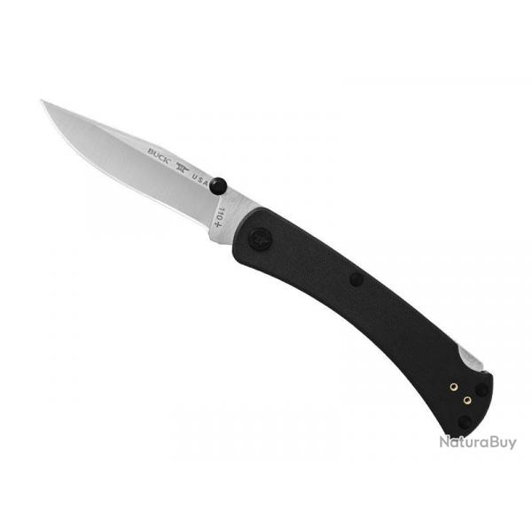 BEL1150 COUTEAU PLIANT BUCK KNIVES 110 SLIM PRO TRX G10 NOIR NEUF