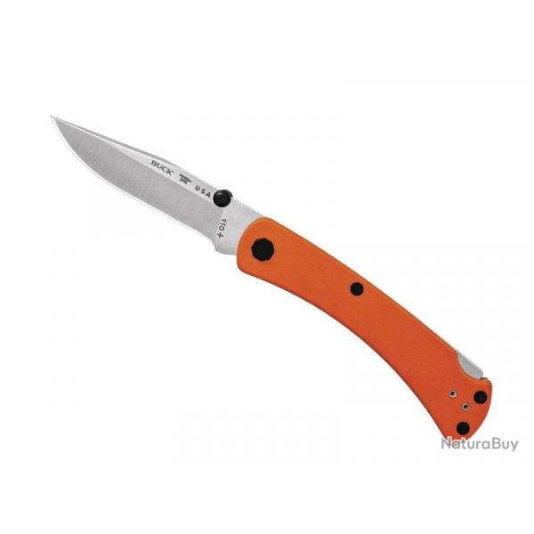 BEL1151 COUTEAU PLIANT BUCK KNIVES 110 SLIM PRO TRX G10 ORANGE NEUF