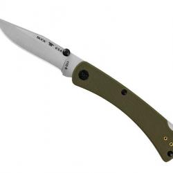 BEL1152 COUTEAU PLIANT BUCK KNIVES 110 SLIM PRO TRX G10 VERT NEUF