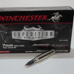 1 boite neuve de 20 cartouches calibre 7mm Remington Magnum, Winchester Accubond 160 grs