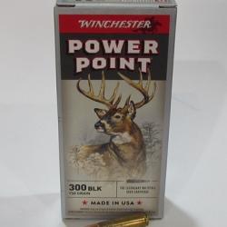 1 boite de 20 cartouches Winchester, cal 300 Blackout, power point 150 grains