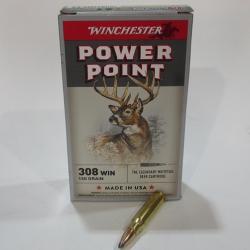 1 boite de 20 cartouches, cal 308 winchester , Power point 150 grains