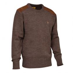 Pull marron col rond Verney-Carron Fox L (Taille 3)