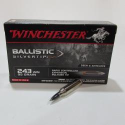 1 boite 20 cartouches  de calibre 243 winchester, Winchester Ballistic Silvertip 95 grs