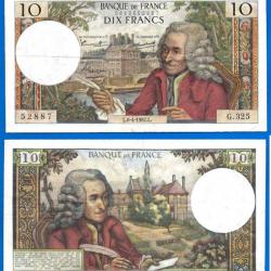 France 10 Francs 1967 6 Avril Billet Voltaire Franc