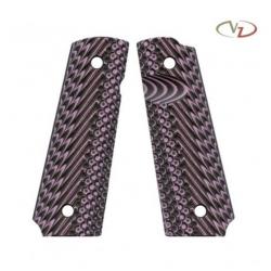 VZ Grips - Poignée pour 1911 modèle Operators II - Profil Slim - Zebra Pink