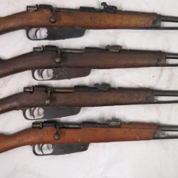 Carabines Carcano  cavalerie modèle 1891 années 40-41-42 calibre 6.5 x 52 carcano categorie D