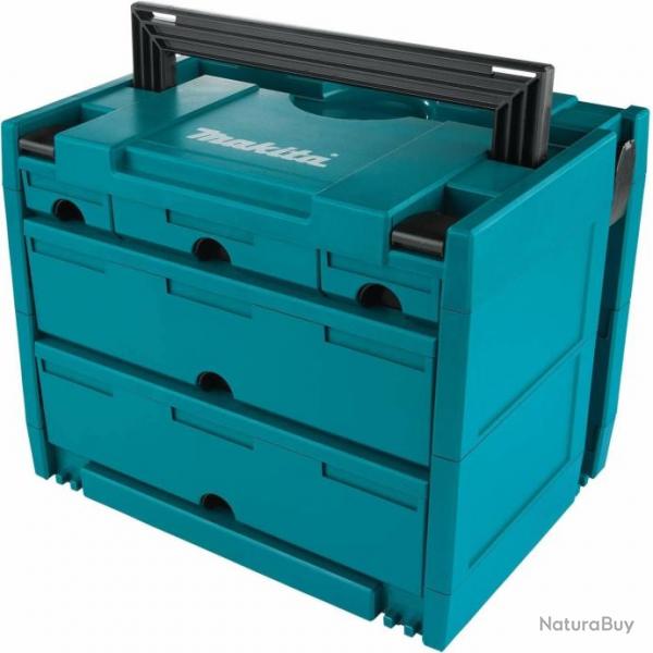 Coffret de transport Makita MAKSTOR 395x295x320mm 5 tiroirs