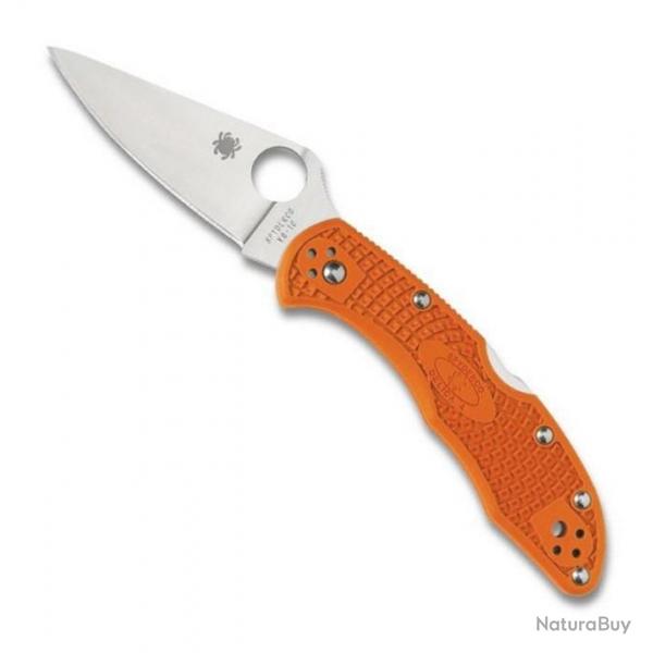 Couteau "Delica 4" VG-10 / nylon-fibre de verre, Couleur orange [Spyderco]