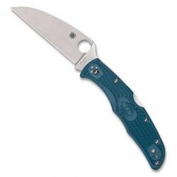 Couteau "Endura 4 Wharncliffe" K390 / nylon-fibre de verre bleu [Spyderco]