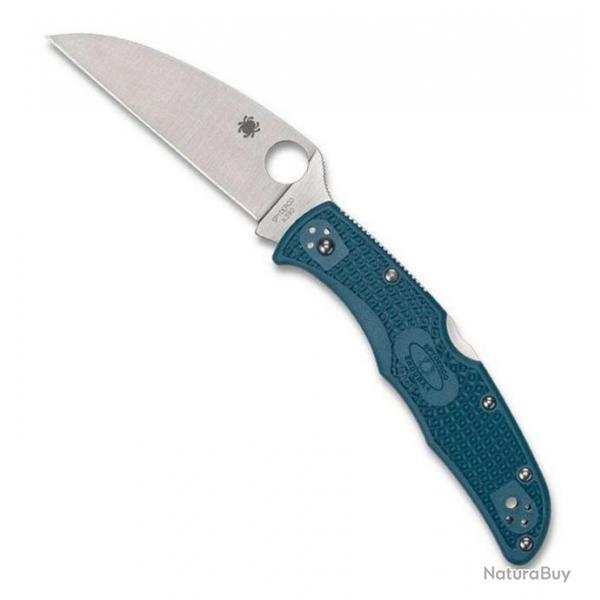 Couteau "Endura 4 Wharncliffe" K390 / nylon-fibre de verre bleu [Spyderco]