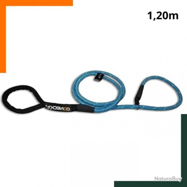 Laisse corde 120m Bleue