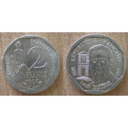 France 2 Francs 1995 Piece Franc Louis Pasteur Piece