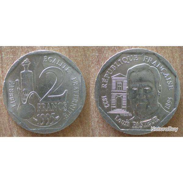 France 2 Francs 1995 Piece Franc Louis Pasteur Piece