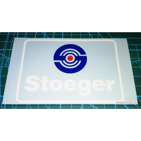 2 Autocollants Stoeger Vinyle pour coffres. Taille 100x70mm