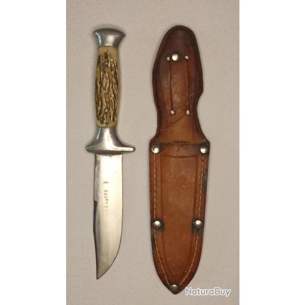 Couteau Scout de France CJF vintage LA HUTTE Inox