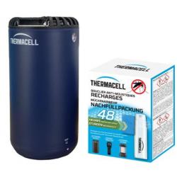 Pack diffuseur anti-moustiques Thermacell Patio Shield bleu + recharge 48 heures