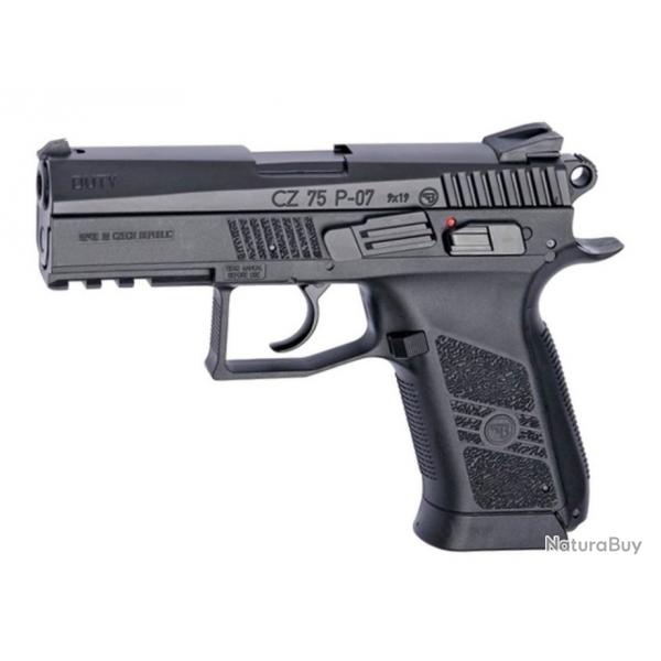 REPLIQUE CZ 75 P-07 DUTY NOIR FULL METAL C02 BLOWBACK 1.4J