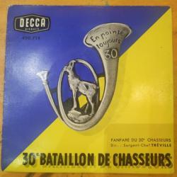 Disque 45 tours 30 ème chasseurs