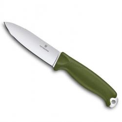 BEL1218 POIGNARD VICTORINOX VENTURE LAME ACIER 10.5CM MANCHE VERT OLIVE + ETUI NEUF