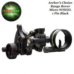 TRUGLO Archer's Choice Range Rover Micro Wheel Viseur de chasse mono pointeur Droitier