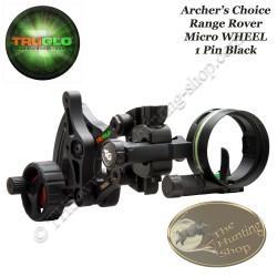 TRUGLO Archer's Choice Range Rover Micro Wheel Viseur de chasse mono pointeur Droitier