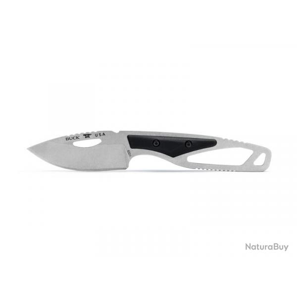 BEL1229 COUTEAU PLAT BUCK KNIVES PAKLITE 2.0 HIDE SELECT NOIR NEUF