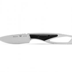 BEL1231 COUTEAU PLAT BUCK KNIVES PAKLITE 2.0 CAPE SELECT NOIR NEUF